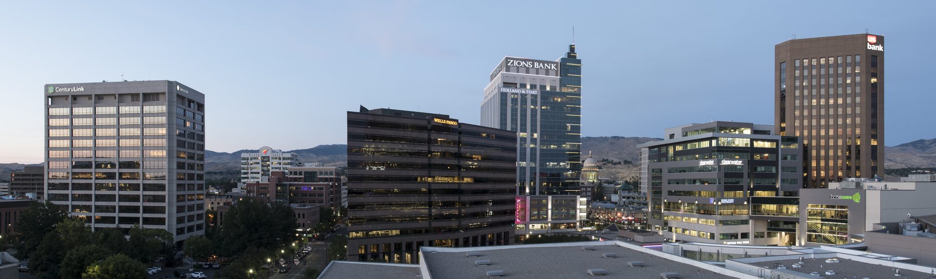A panorama of downtown Boise, Idaho